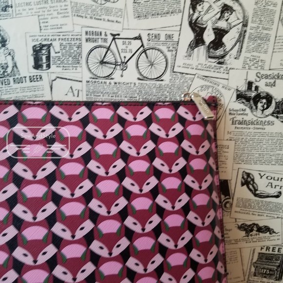 Kate Spade Fox Glove Laptop Case Sleeve Pink - Picture 6 of 8